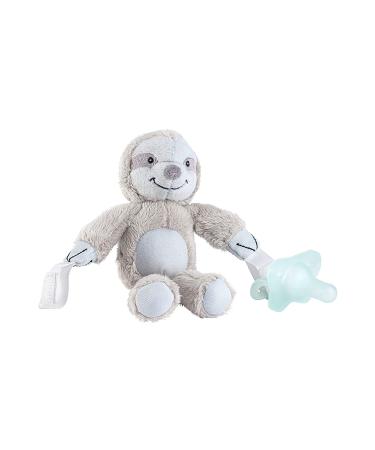 Dr. Brown's Baby Lovey Sloth Pacifier Holder & Teether Clip with HappyPaci - 100% Silicone, 0-12m - Buy Online on GoSupps.com