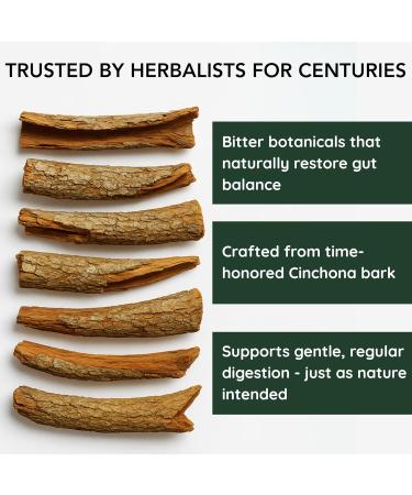 HERBANA MANUFACTURING Quinine Cinchona 120 Capsules Natural Supplement for Leg Cramps Instant Relief & Digestive Health Support Cinchona Officinalis Bark High Potency - Buy Online on GoSupps.com