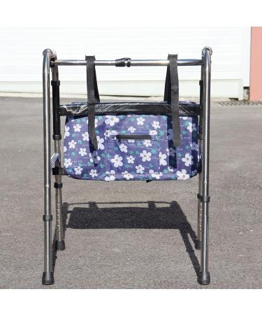 Walker Bag - Water Resistant Pouch Basket with 5 Pockets for Rollator and Folding Walker Wheelchairs Bariatric Walkers Blue - Buy Online on GoSupps.com