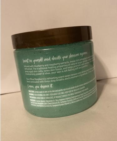 Buy Sour Blue Raspberry Shea Sugar Scrub 18 oz - Exfoliating & Hydrating Body Scrub | International Shipping Available - Buy Online on GoSupps.com