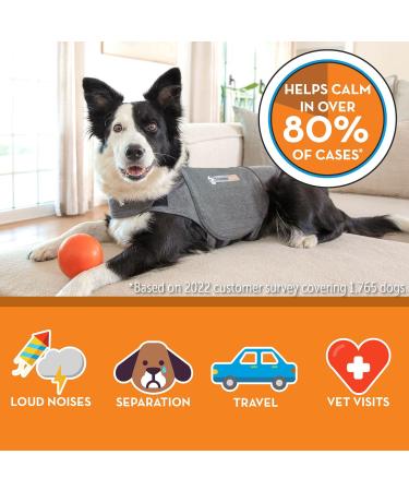 Petlife Thundershirt Anxiety Coat for Dogs | Heather Grey XXL (110+ lbs) | Jacket Only - Buy Online on GoSupps.com
