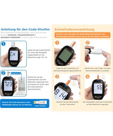 FORA Uric Acid Meter Bundle - 10 Test Strips & Lancing Devices for Accurate Monitoring | International Shipping Available - Buy Online on GoSupps.com
