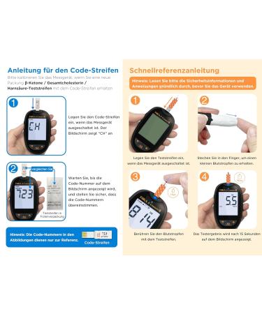 FORA Uric Acid Meter Bundle - Includes 10 Test Strips & 10 Lancing Devices | International Shipping Available - Buy Online on GoSupps.com