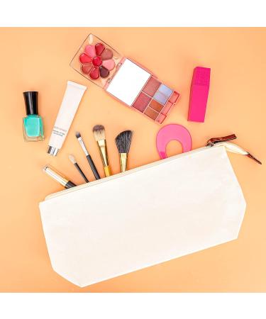 Belle Vous 6-Piece White Cosmetic Bag Set | Large Multi-Purpose Fabric Bags for Men & Women | Ideal for Cosmetics Crafts & Accessories - Buy Online on GoSupps.com
