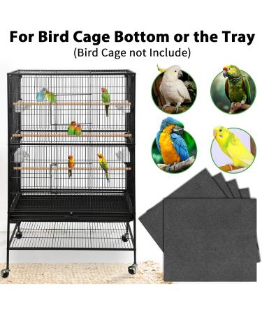 Tababao Large Bird Cage Inserts - 30 Pre-Cut Water-Absorbing Mats for Pets Birds & Rabbits (45.7 x 50.8 cm) - Buy Online on GoSupps.com