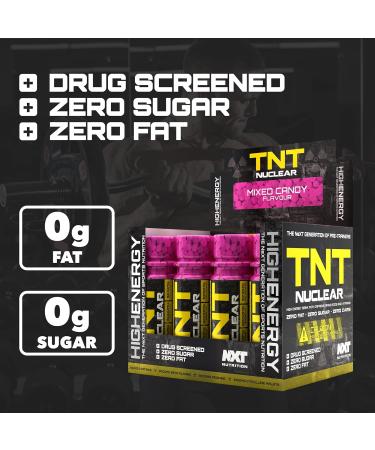 NXT Nutrition TNT Nuclear Shots - Pre Workout Energy Drink 12 x 60ml | Mixed Candy - Buy Online on GoSupps.com