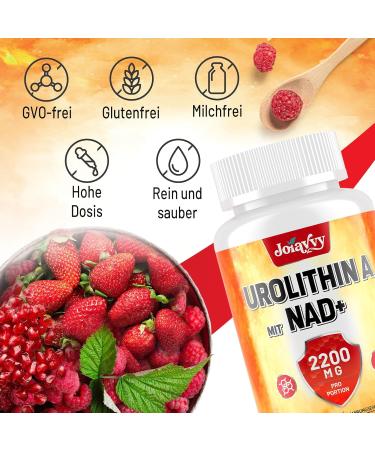 Joiavvy Urolithin A Softgels 2000mg Pure Urolithin A with 200mg NAD+ 2 in 1 High Power Supplement Natural Ingredients - Buy Online on GoSupps.com