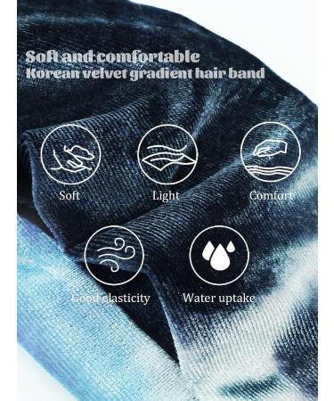 Elastic Stretch Headband for Women - Non Slip Yoga Knotted Headband for Sports & Running - Thin Soft Breathable Boho Wrap Head Bands in Colorful Tie Dye - CYHYII - Buy Online on GoSupps.com