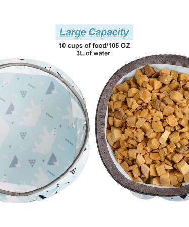 Travel Bumps Dog Bowl | Foldable Leak-Proof Pet Bowl with Carabiners | Ideal for Dogs & Cats - Water & Food (Medium) - Buy Online on GoSupps.com