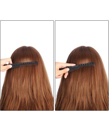 Carbon Fine Cutting Comb Carbon Fiber Salon Hairdressing Comb Hairdressing Comb Heat Resistant Barber Comb (3 Pieces Black) - Buy Online on GoSupps.com