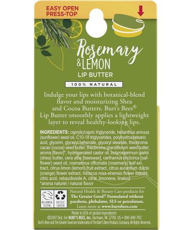 Burts Bees Rosemary And Lemon Lip Butter - Buy Online on GoSupps.com