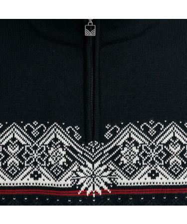 Dale of Norway Moritz Men's Sweater - Merino Wool, Regular Fit Men's Pullover in Dark Charcoal Raspberry Black - Buy Online on GoSupps.com