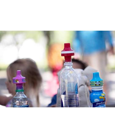 Mermaid Sippy Top Kid Universal Bottle Adapter - 2-Pack Purple With Mermaid Design - Buy Online on GoSupps.com