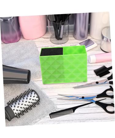 Frcolor Scissors Holder | Haircut Organizer & Salon Scissor Rack | Green Plastic 15.6x10.6cm for Hairdressing - Buy Online on GoSupps.com