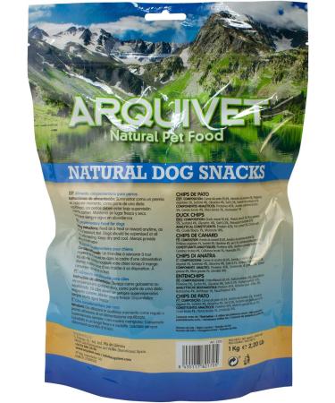 ARQUIVET Duck Chips 1 Kg - 100% Natural Dog Snacks - Canine Bites Rewards & Treats - Buy Online on GoSupps.com