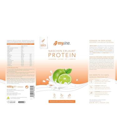 Buy Myline Protein Buttermilk-Lime 400g | High Protein Drink Mix for Healthy Lifestyle - Buy Online on GoSupps.com