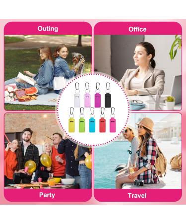 9 PCS Chapstick Holder Keychain | Portable Lip Balm & Lipstick Pouch Accessories for Women - Mixed Colors - Buy Online on GoSupps.com