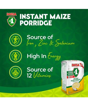 Iwisa Instant Breakfast Porridge Banana - Buy Online on GoSupps.com