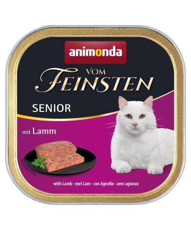 animonda Vom Feinsten Senior wet food for older cats from 7 years with lamb 32 x 100 g with lamb 100 g (pack of 32) - Buy Online on GoSupps.com