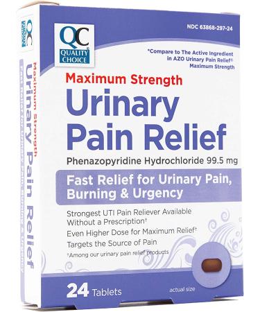 Quality Choice Urinary Pain Relief Maximum Strength Tablets 24ct - Fast and Effective Relief - Buy Online on GoSupps.com