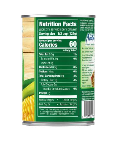 Libby's Naturals Whole Kernel Sweet Corn - No Salt, No Sugar Added | Naturally Sweet & Crisp | Kosher, No Preservatives | 15.25oz Can (12-Pack) - Buy Online on GoSupps.com