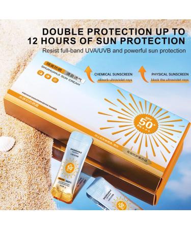  Orgrul Mini Sunscreen Travel Size Anti Aging Sun Protection SPF 50+ Travel Size Oil Free Face Sunscreen with Sun Protection Factor 50+ SPF 50+ 150 Count - Buy Online on GoSupps.com