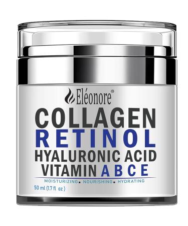 El onore All Natural Face Moisturizer - Anti Aging Collagen Cream with Retinol & Hyaluronic Acid - 1.7 Oz/50ml - Buy Online on GoSupps.com