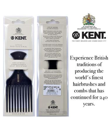 Kent SPC86 Salon-Style Hair Pick and Barber Comb for Curly Hair - Afro Parting Comb for Thick Hair - Kent Quality Barber Supplies - Buy Online on GoSupps.com