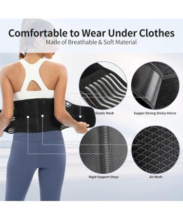 Shop Adjustable Back Braces & Waist Trainers for Men & Women | Lumbar Support Belt for Fitness & Daily Life (Black Medium - Buy Online on GoSupps.com