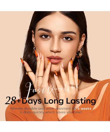 Modelones Gel Nail Polish 6 Colors Nuetral Nude Brown Gel Polish Fall Colors Gold Glitter Nail Gel Polish Set Soak OFF U V Nail Art Gel Kit Manicure Salon DIY Nails Gift Brown Nude - Buy Online on GoSupps.com