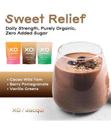 Organic Vegan Protein Powder for Women | Cacao-Chocolate & Wild Yam - 6 Nutritious Ingredients for Health & Wellness - Buy Online on GoSupps.com
