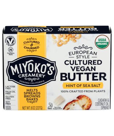 MIYOKO's, Organic, European Style Cultured Vegan Butter, 8 oz