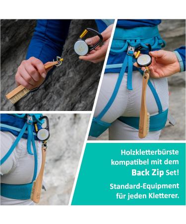Keenon Sports Wood Climbing Brush - Best Bouldering Brush & Climbing Accessory - Ideal for Chalk Bag - Dense Natural Hair Bristles - Buy Online on GoSupps.com