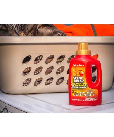 Scent Killer Gold Autumn Formula - Odor Eliminator Laundry Detergent for Hunting Gear | 32 oz | International Shipping - Buy Online on GoSupps.com