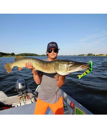 Fishn XXL Hecht K der Bait Candy - 20cm Swimbait for Pike Zander & Dorsch - Neon Green Fishing Lure - Buy Online on GoSupps.com