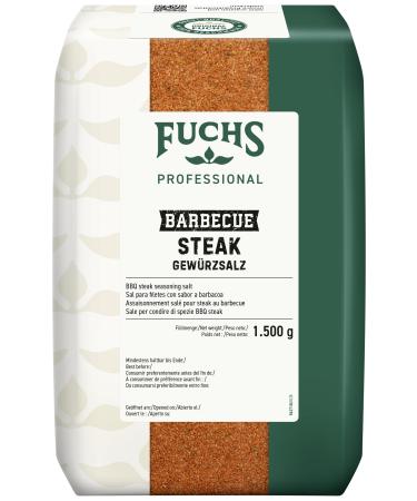 Fuchs Professional - Assaisonnement sal pour steak au barbecue | Pour assaisonner les steaks frits ou grill s | Qualit professionnelle pour les gros consommateurs | 1 5 kg dans un sac