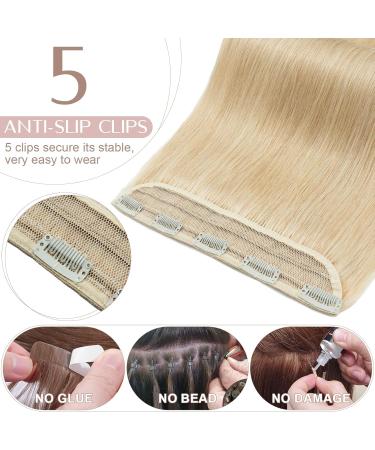 Buy SEGO Real Hair Clip-in Extensions - Thick Medium Blonde #24 - 18 (45cm) - 90g Human Hair Weft for International Shipping - Buy Online on GoSupps.com