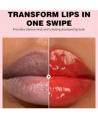 Melemando 8 Colors Booster Lip Plumping Oil Moisturizing Glossy Fuller Lip Gloss for Women Girls(05) - Buy Online on GoSupps.com