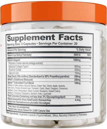 Genius Beauty Hair Skin & Nails Vitamins - 60 Capsules | Premium Beauty Supplements - Buy Online on GoSupps.com