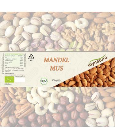 Mynatura Bio Almond Mus - Fresh Almond Spread & Almond Butter (500g) - Vegan & Natural - Perfect for Baking - Buy Online on GoSupps.com