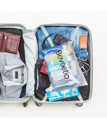 Beveetio 17 Pack Travel Bottles TSA Approved - Leakproof Silicone Toiletry Containers - BPA Free, Refillable & Travel Size - Multicolor - Buy Online on GoSupps.com