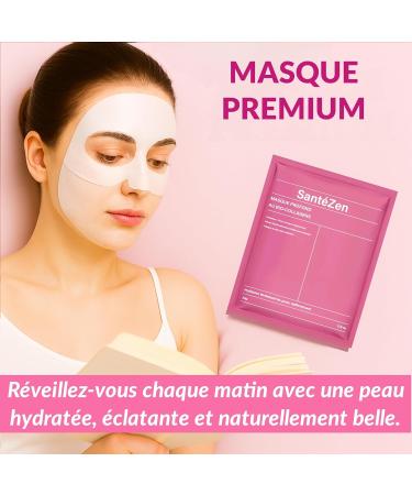 6 Masques Premium | Masque Collagene et Acide Hyaluronique | Masque collag ne Anti-Rides Anti Cernes | Masque visage Soins Hydratant Raffermissant Anti- ge | Peau Lisse et clatante - Buy Online on GoSupps.com