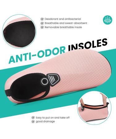 Ruomu Fast Drying Bathing Shoes for Women & Men | Slipproof Aqua Shoes | Lightweight Beach & Surf Footwear | Size 38 EU - Pink - Buy Online on GoSupps.com