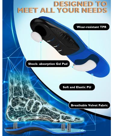 Ailaka Comfort Insoles for Flat Feet & Plantar Fasciitis | Shock Absorption Orthotic Inserts for Men & Women | All-Day Support for Sports - Size 10.5-12.5 M Women/9-11 M Men - Buy Online on GoSupps.com