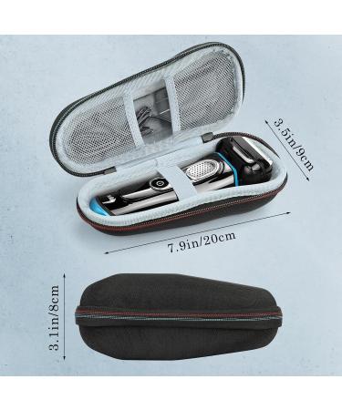 Fyy Pocket for Razor Men | Electric Shaver Organizer Bag & Case for Braun Series 3/5/7/9 | Travel Protective Cover & Carrier Bag (B-Black) - Buy Online on GoSupps.com