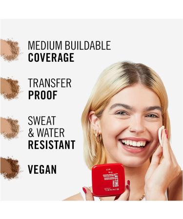 Rimmel London Lasting Finish Compact Foundation 011 Caramel 7g - Long-Wear Coverage for Flawless Skin - Buy Online on GoSupps.com