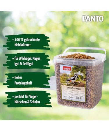 Premium Panto Mealworms 900g - High Protein Wild Bird Feed Ideal for Birds Rodents Hedgehogs & Poultry - Buy Online on GoSupps.com