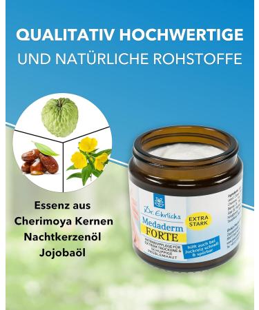 Dr. Ehrlich's Medaderm Forte Ointment - Neurodermatitis & Psoriasis Cream - Intensive 100ml Care for Dry Skin - Buy Online on GoSupps.com