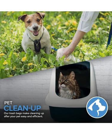 Stock Your Home 4 Gallon Clear Trash Bags (200 Pack) - Disposable Plastic Garbage Bags - Leak Resistant Waste Bin Bags - Small Bags for Office  Bathroom  Deli  Produce Section  Dog Poop  Cat Litter 4 Gallon 200 Pack - Buy Online on GoSupps.com
