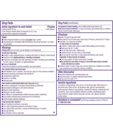 Nexium 24-Hour Heartburn Relief - Buy 3 Packs (42 Tablets Each) - International Shipping Available - Buy Online on GoSupps.com